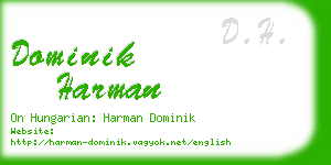 dominik harman business card